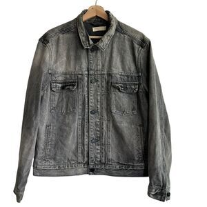 AllSaints Bohmer denim jacket L Distressed Washed Black